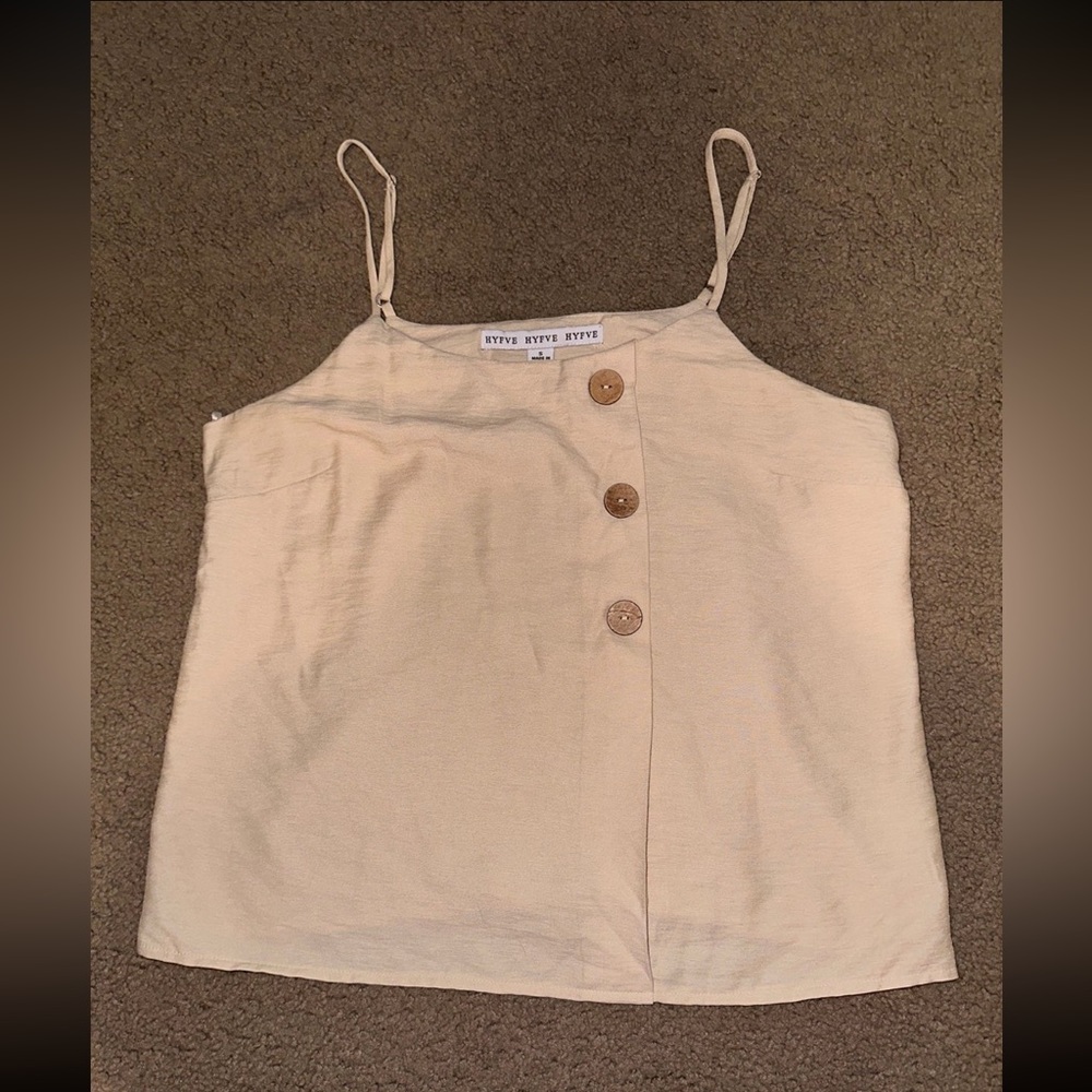 Hyfve khaki tank with buttons